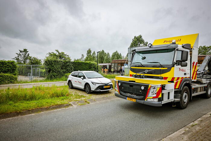 Wagon Ponlijn gekanteld