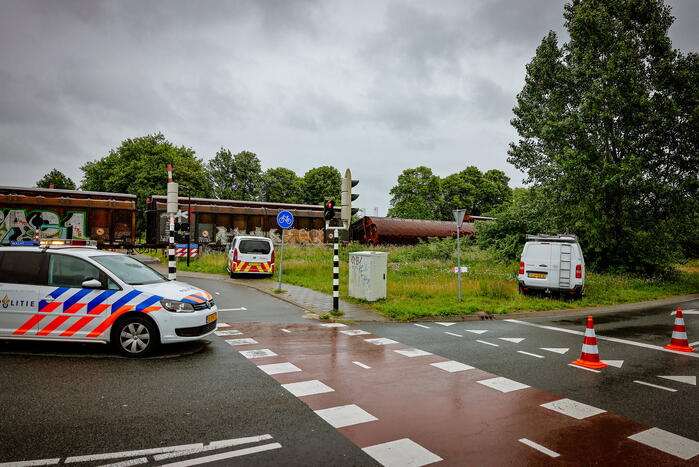 Wagon Ponlijn gekanteld