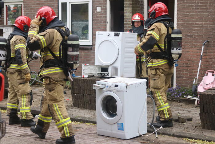 Droger veroorzaakt brand in woning