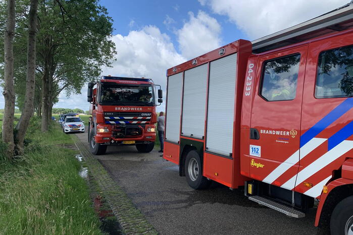 Autoambulance verwoest vanwege brand