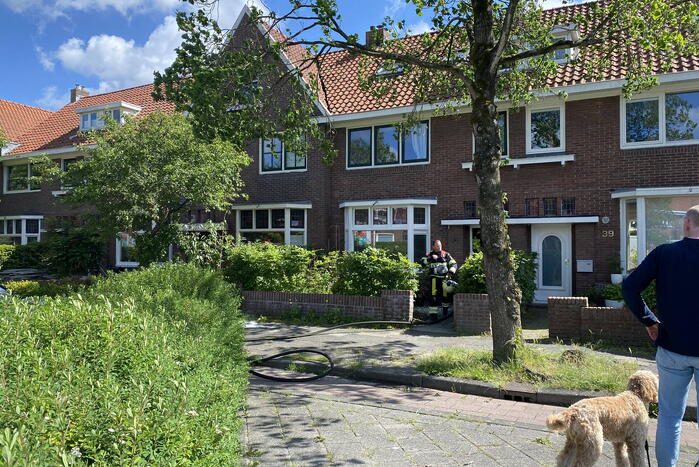 Brand op zolder van woning