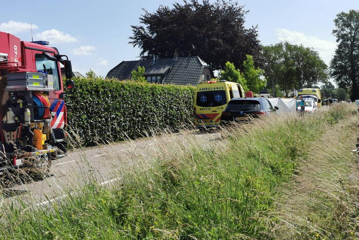 Motorrijder overleden bij botsing met auto