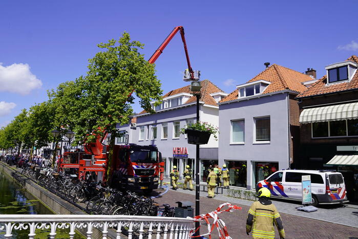 Hevige brand in filiaal van Hema
