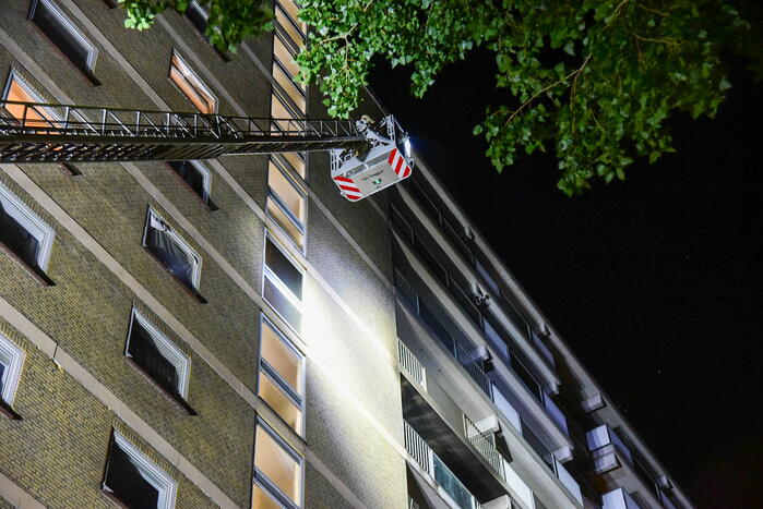 Flat ontruimd na zeer grote brand