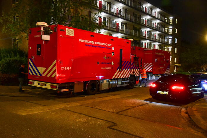Flat ontruimd na zeer grote brand