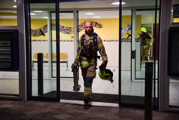 Flat ontruimd na zeer grote brand