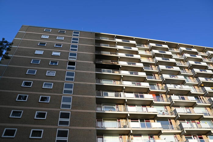 Flat ontruimd na zeer grote brand