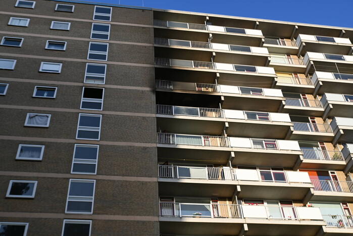 Flat ontruimd na zeer grote brand