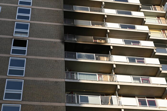Flat ontruimd na zeer grote brand