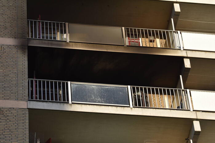 Flat ontruimd na zeer grote brand