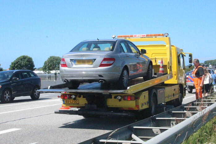 Veel schade bij kop-staart botsing