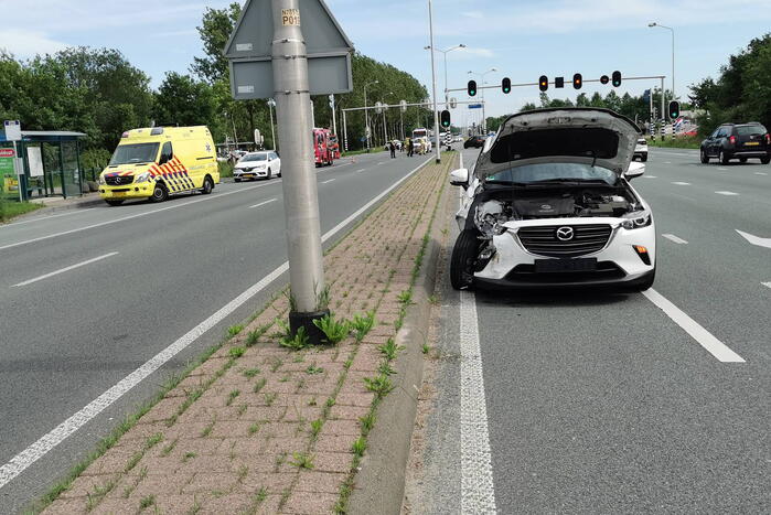 Twee auto's betrokken bij verkeersongeval