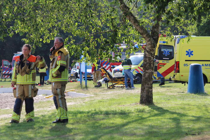 Grote zoekactie naar drenkeling in Hulsbeek Recreatiepark