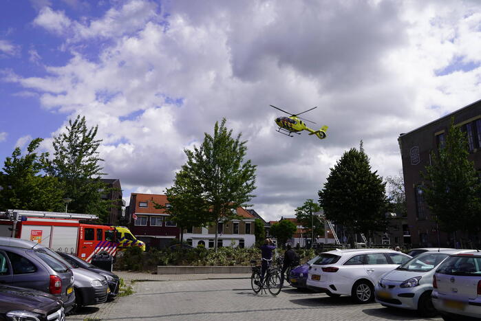 Traumahelikopter landt op De Korte Akkeren voor reanimatie