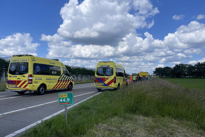 Auto botst op voorganger