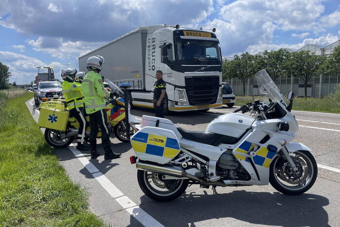 Auto botst op voorganger