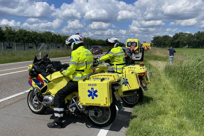 Auto botst op voorganger