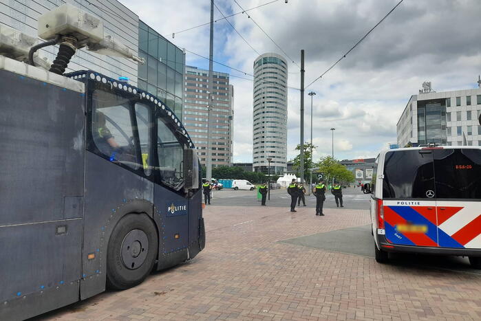 Grootscheepse ME oefening bij Johan Cruijff ArenA