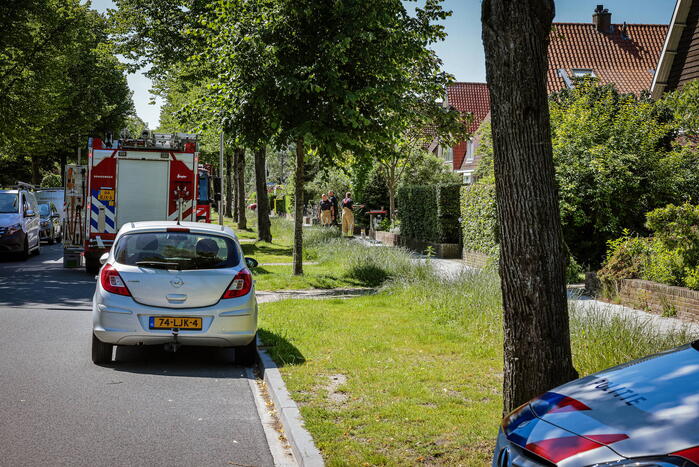 Straat afgezet door gaslekkage