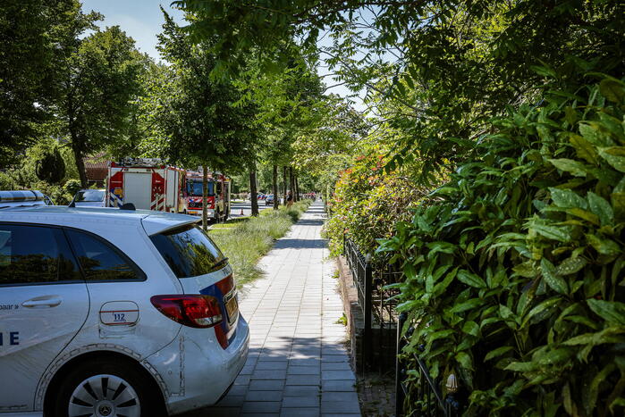 Straat afgezet door gaslekkage