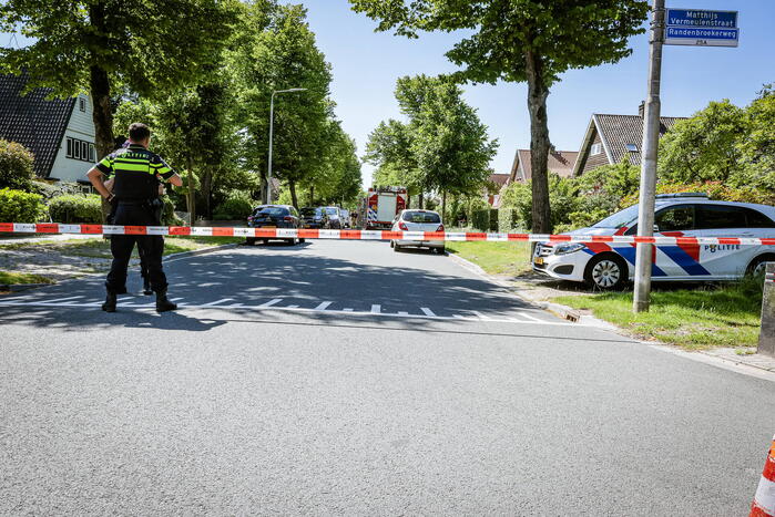 Straat afgezet door gaslekkage