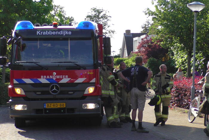 Brand in heg snel onder controle