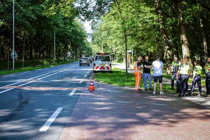 Schade na aanrijding bij stoplicht