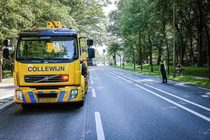 Schade na aanrijding bij stoplicht