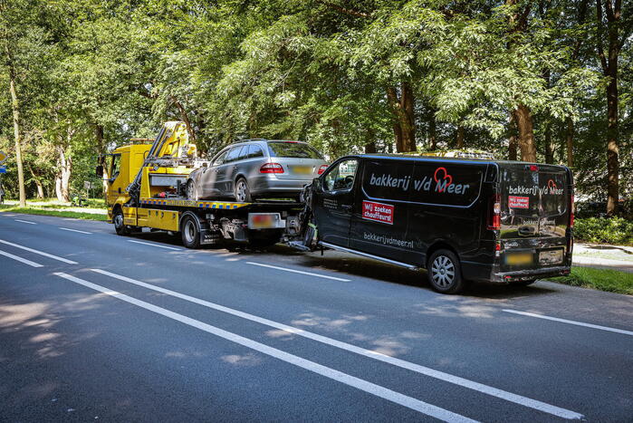 Schade na aanrijding bij stoplicht
