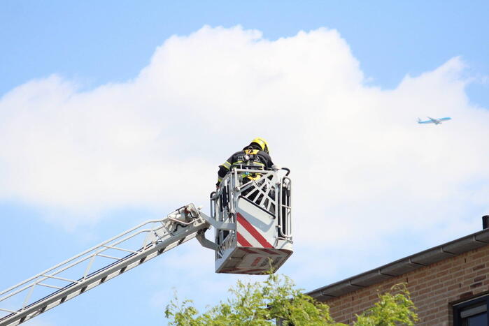 Veel rook bij brand in woning