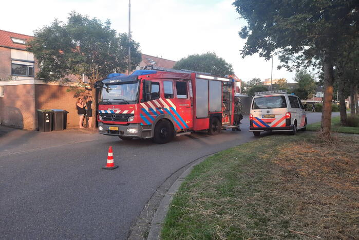 Accu van scooter vat vlam