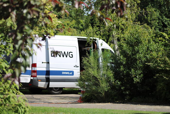 Gaslekkage bij graafwerkzaamheden aanleg glasvezel