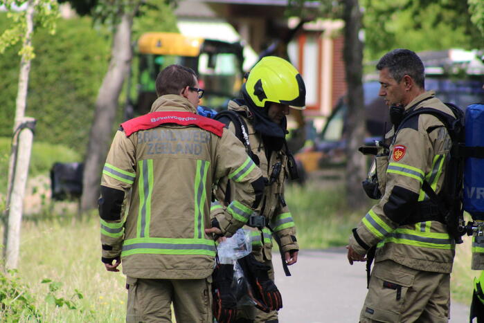 Gaslekkage bij graafwerkzaamheden aanleg glasvezel