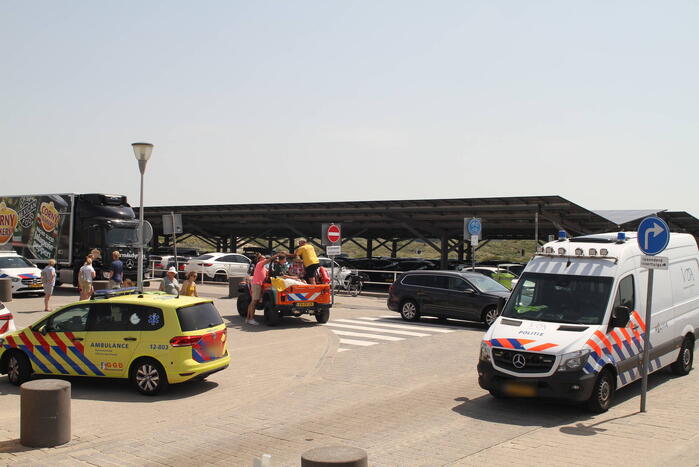 Ernstig gewonde bij ongeval strand