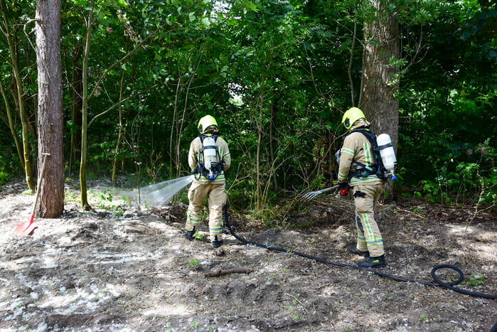 Buitenbrand in de kiem gesmoord