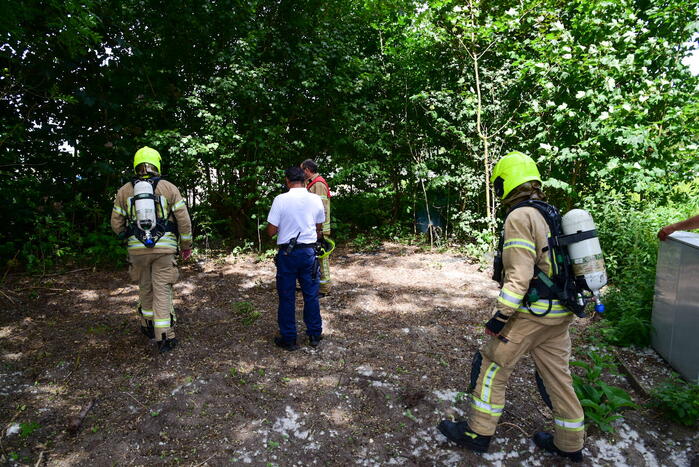 Buitenbrand in de kiem gesmoord