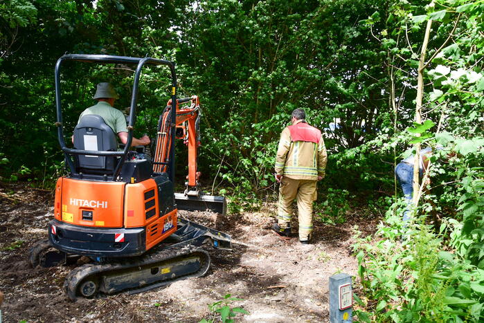 Buitenbrand in de kiem gesmoord