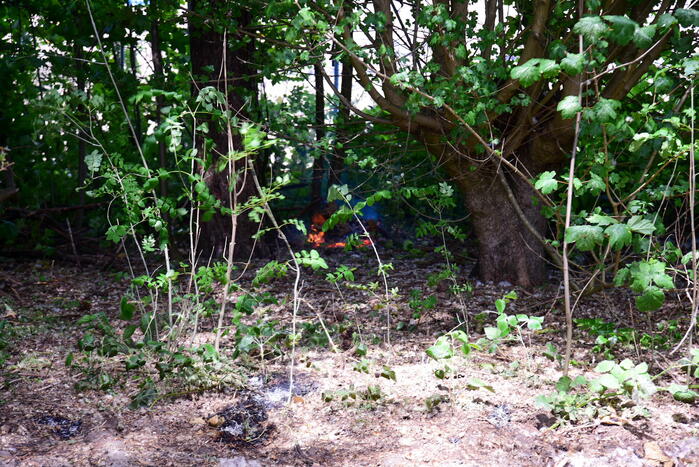 Buitenbrand in de kiem gesmoord
