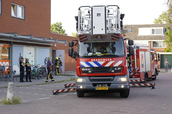 Winkel ontruimd door brandmelding