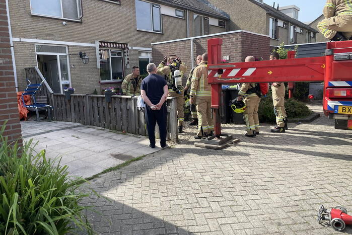 Woning vol rook door brandende airfryer