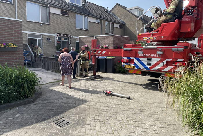 Woning vol rook door brandende airfryer