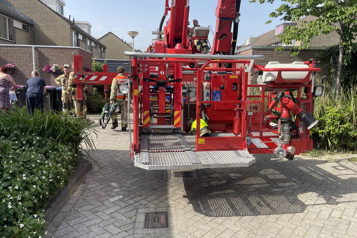 Woning vol rook door brandende airfryer