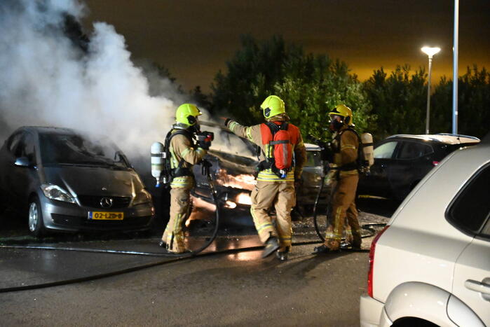 Auto's uitgebrand op parkeerplaats volkstuinvereniging