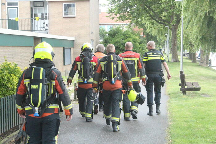 Brandweer doet onderzoek naar gaslucht