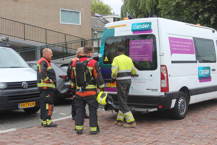 Brandweer doet onderzoek naar gaslucht
