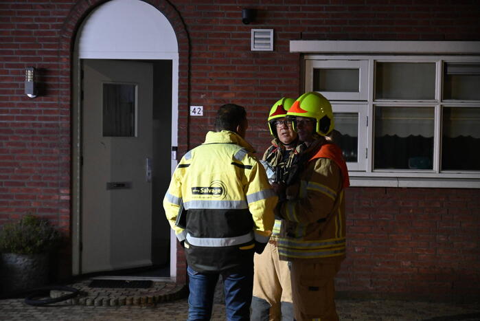 Uitslaande brand bij brand in wasdroger