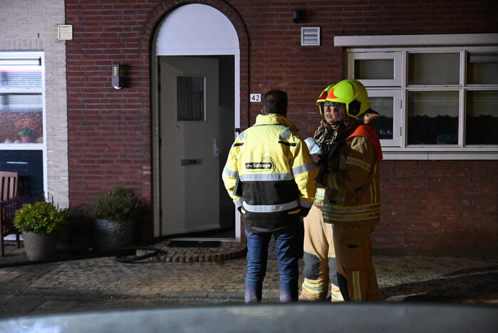 Uitslaande brand bij brand in wasdroger