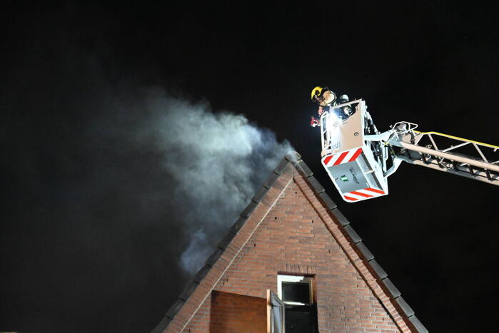 Uitslaande brand bij brand in wasdroger