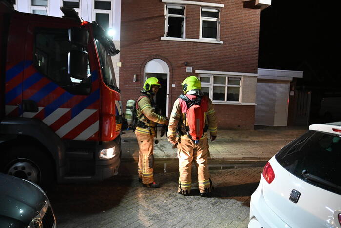 Uitslaande brand bij brand in wasdroger