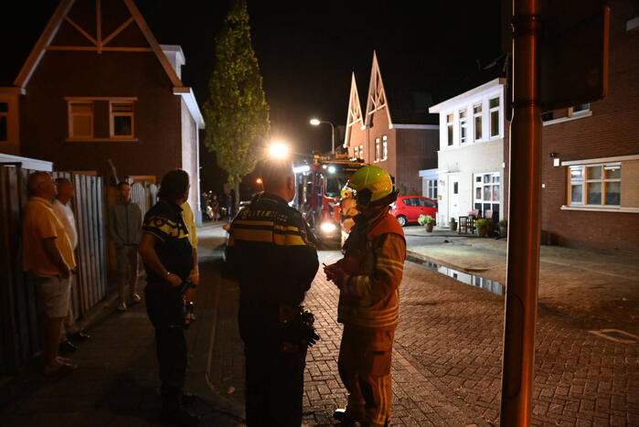 Uitslaande brand bij brand in wasdroger